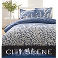 City Scene Branches French Blue Duvet Set
