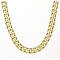 Simon Frank 14k Yellow Gold Overlay 24-inch Cuban Necklace