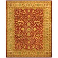 Handmade Antique Mahal Rust/ Beige Wool Rug (8'3 x 11')