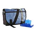 DadGear Courier Blue Retro Stripe Diaper Bag