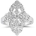 10k White Gold Diamond Accent Cocktail Ring