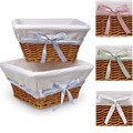 Honey Basket Set with Waffle Liner and Ribbons