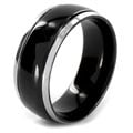 Two-tone Stainless Steel Black-plated Center Ring