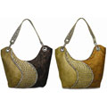 B.E. Signature Large Rhinestone Shoulder Bag
