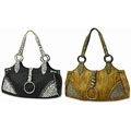 B.E. Signature Rhinestone Ring Shoulder Bag