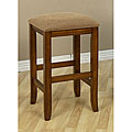 Mission-style 24-inch Oak Counter Stools (Set of 2)