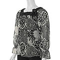 Loren D. Women's Sheer Square-neck Shirt