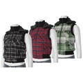 Ci Sono by Adi Juniors Plaid Hooded Vest