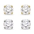 Miadora 14k Gold 1/3ct TDW Round Diamond Stud Earrings