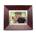 Cagic 8.4-inch Luxury Metal and Wood Mahogany Digital Frame