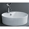 Round Flush Porcelain Bathroom Vessel Sink