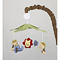 Cotton Tale Animal Tracks Musical Mobile