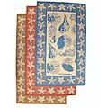 By The Sea Indoor/ Outdoor Area Rug (3'11 x 5'6)
