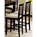 Cappuccino Ladder Back Counter Stools (Set of 2)
