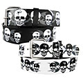 Iced Out Gear Men's 'Cracked Skull' Leather Belt