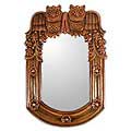 Handmade 'Night Owls' Mirror (Peru)