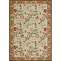 Indoor/ Outdoor Deloache Sage/ Sand Rug (3'6 x 5'6)