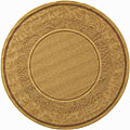 Indoor/ Outdoor Beachview Natural/ Brown Rug (5'3 Round)