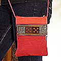 Cotton 'Hill Tribe Chili Pepper' Handbag (Thailand)