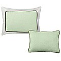 Bacati Metro Lime/ White/ Chocolate Decorative Pillows (Set of 2)