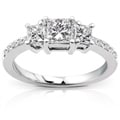 14k Gold 1ct TDW Princess Diamond Engagement Ring (H-I, I1-I2)