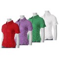 Fashion Ai Junior's Ruched Front Button-down Blouse