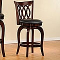 Verona Cherry Scroll-back Swivel 24 inches Counter-height Chair