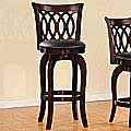 ETHAN HOME Verona Cherry Scroll-back Swivel 29-inch Barstool