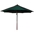 Hardwood 9-foot Hunter Green Patio Umbrella