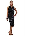 Embroidered Charcoal Tie-dye Sarong (Indonesia)
