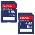 SanDisk 8GB SDHC Memory Card (Pack of 2)