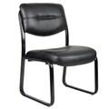 Boss Black LeatherPlus Bonded Leather Guest Chair
