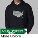 Los Angeles Pop Art Men's USA Hoodie