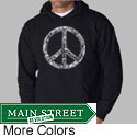 Los Angeles Pop Art Men's Peace 77 Hoodie