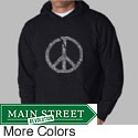 Los Angeles Pop Art Men's Broken Peace Hoodie
