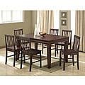 Espresso 7-piece Wood Dining Set