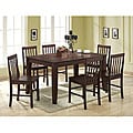 Brown 7-piece Wood Dining Set