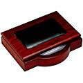 Dacasso 8000 Series Wood and Leather 4 x 6-inch Memo Holder