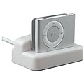 White 2-in-1 Multifunction Cradle for Apple iPod Shuffle 2nd Gen
