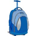 J World Kid's Ergonomic Sky Blue 17-inch Rolling Backpack