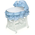 Portable 2-in-1 Bassinet and Cradle with Toy Box Base