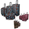 American Flyer 4-piece Ibiza Dots Spinner Luggage Set