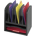 Safco Faux Leather 2-shelf Desk Organizer
