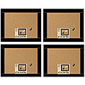 Board Dudes 12x12-inch Black Wood Framed Cork Boards (Case of 4)