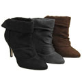 Bamboo by Journee High-heel Microsuede Ankle Boots
