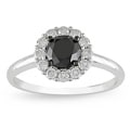 14k Gold 1 3/8ct TDW Black and White Diamond Ring