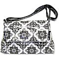 Trend Lab Versailles Black and White Messenger Diaper Bag