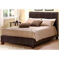 Castillian Dark Brown Upholstered Queen-size Bed