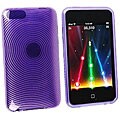 Eforcity Clear Purple TPU Rubber Skin Case for iPod Touch Gen 2/3