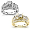 14k Gold 7/8ct TDW Princess Diamond Engagement Ring (H-I, I1-I2)